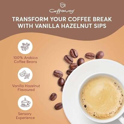 Kaffeebeutel mit Vanille-Haselnuss-Geschmack x10 75g