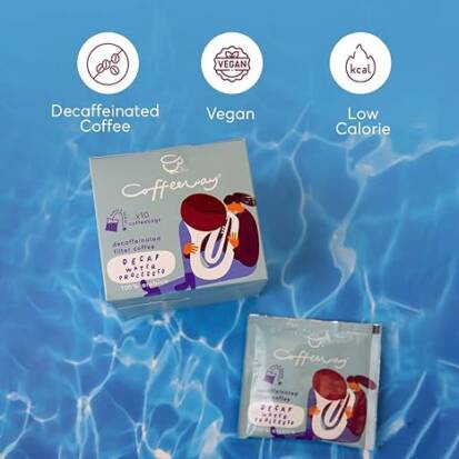 Cafeïnevrije (met water verwerkte) koffie Zakjes x10 75g