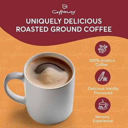 Delicious Vanilla Flavoured Coffee Pods x10 50g