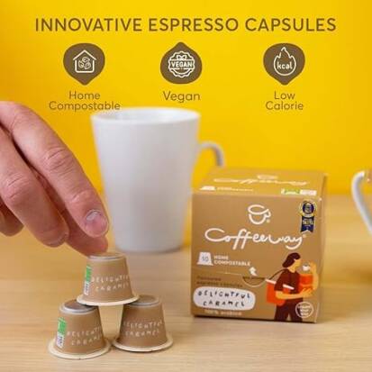 Delightful Caramel Flavoured Coffee Pods x10 50g