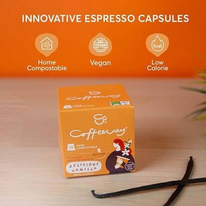 Delightful Caramel Flavoured Coffee Pods x10 50g