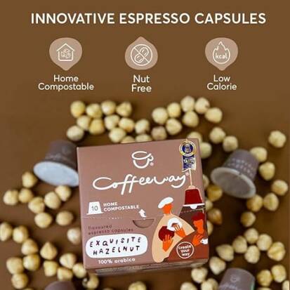 Exquisite Hazelnut Flavoured Coffee Pods x10 50g