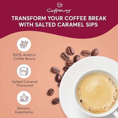Salted Caramel Flavoured Coffee Bags x10 75g