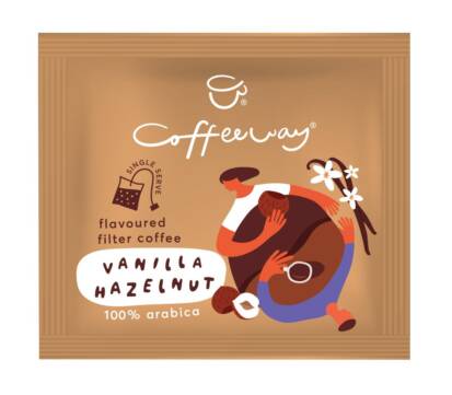 Kaffeebeutel mit Vanille-Haselnuss-Geschmack x10 75g