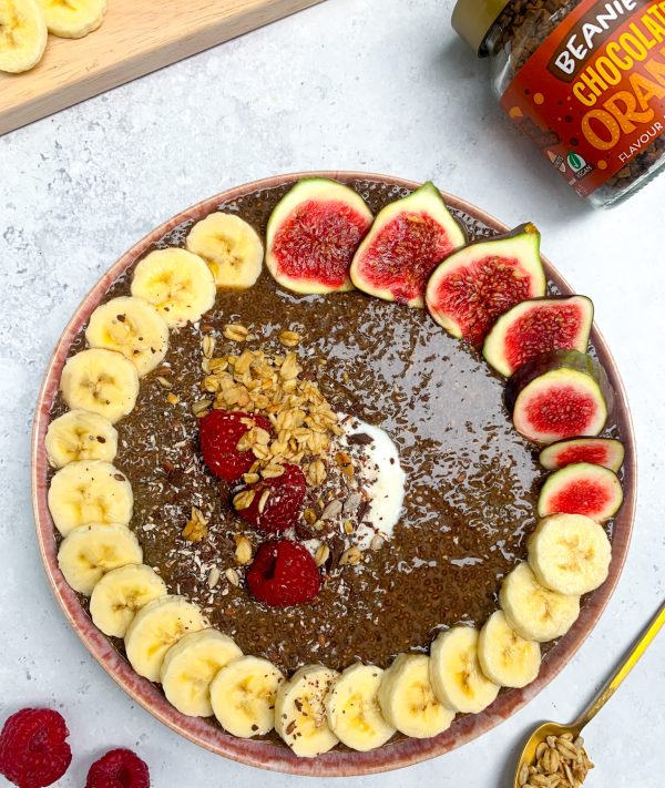 Chocolate Orange Flavoured Coffee Chia Seed Pudding