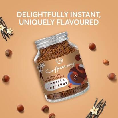 Coffeeway Instantkoffie met vanille hazelnootsmaak