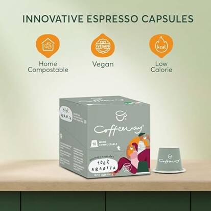 100% Arabica Coffee Pods x10 50g