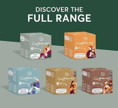 100% Arabica Coffee Pods x10 50g