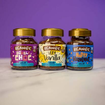 6 Gläser Beanies Kaffee koffeinfrei aromatisiert