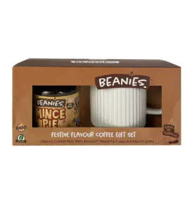 Beanies Mince Pie Flavoured Coffee & Mug Gift Set
