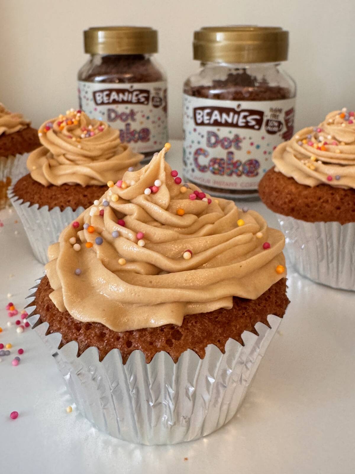 Dot Cake Coffee Cupcakes